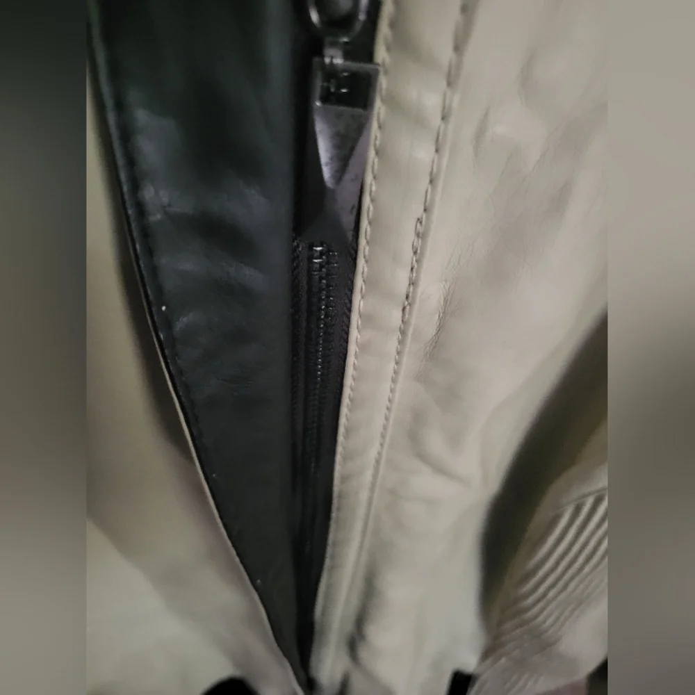 THERAPY Beige Jacket Winter Faux Leather Lined Comfy 2x Plus - Picture 5 of 14